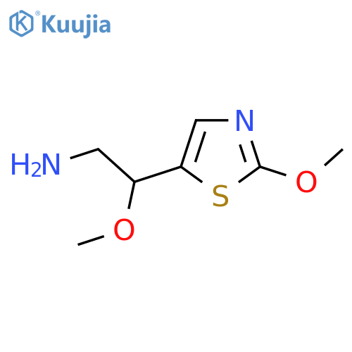 2-Methoxy-2-(2-methoxy-1,3-thiazol-5-yl)ethan-1-amine structure