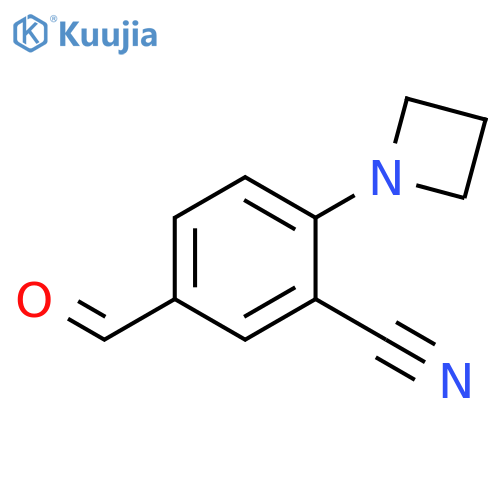 Benzonitrile, 2-(1-azetidinyl)-5-formyl- structure