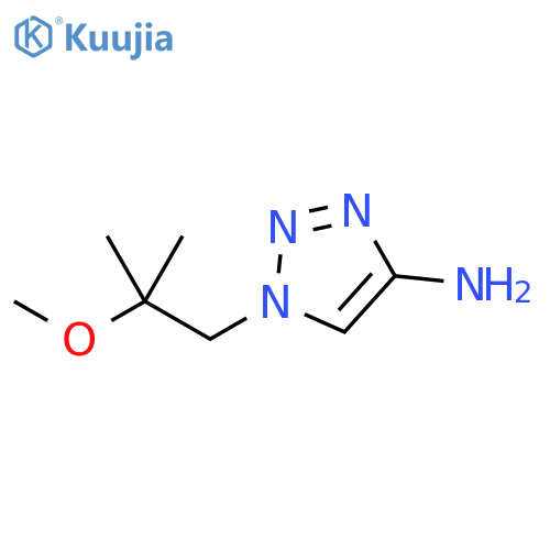 1-(2-methoxy-2-methylpropyl)-1H-1,2,3-triazol-4-amine structure
