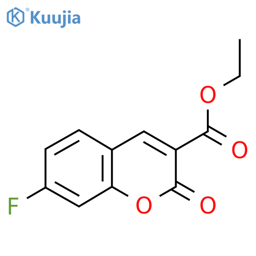 Ethyl 7-fluoro-2-oxo-2H-chromene-3-carboxylate structure