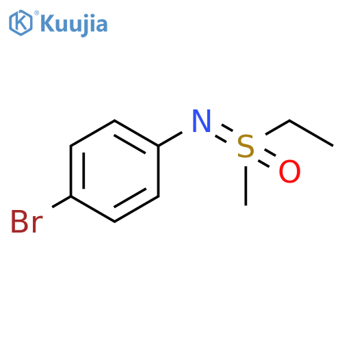 Benzenamine, 4-bromo-N-(ethylmethyloxido-λ4-sulfanylidene)- structure