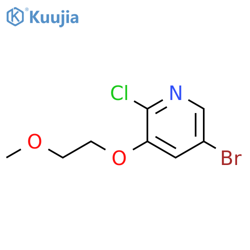 5-Bromo-2-chloro-3-(2-methoxyethoxy)pyridine structure