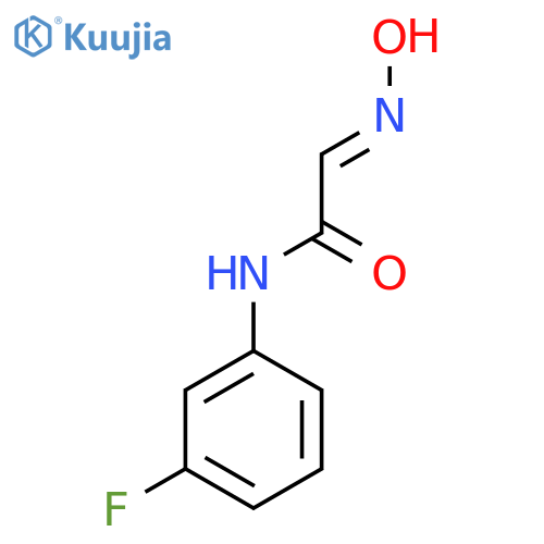 N-(3-fluorophenyl)-2-(N-hydroxyimino)acetamide structure