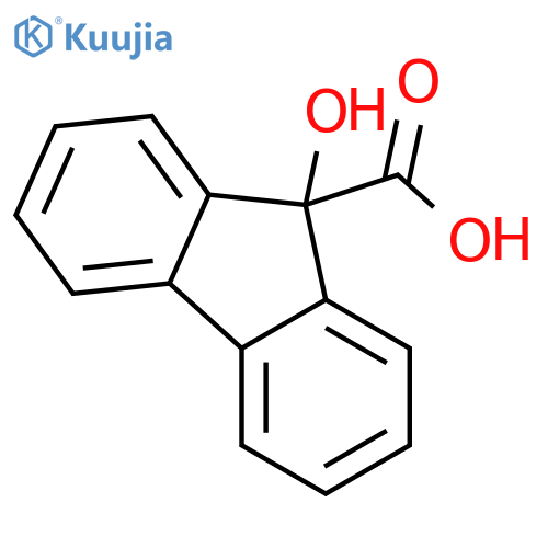9H-Fluorene-9-carboxylicacid, 9-hydroxy-, ion(1-) structure