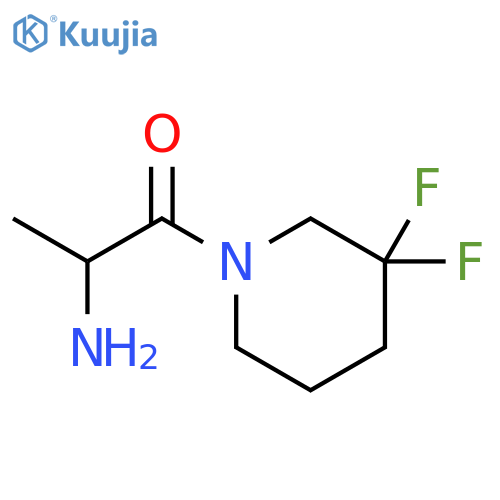 2-Amino-1-(3,3-difluoropiperidin-1-yl)propan-1-one structure
