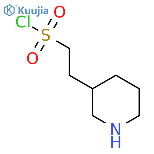 2-(Piperidin-3-yl)ethane-1-sulfonyl chloride structure