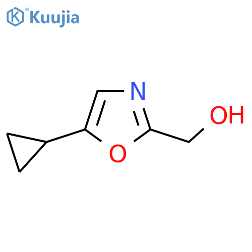 (5-Cyclopropyl-1,3-oxazol-2-yl)methanol structure
