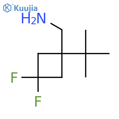 (1-tert-butyl-3,3-difluorocyclobutyl)methanamine structure