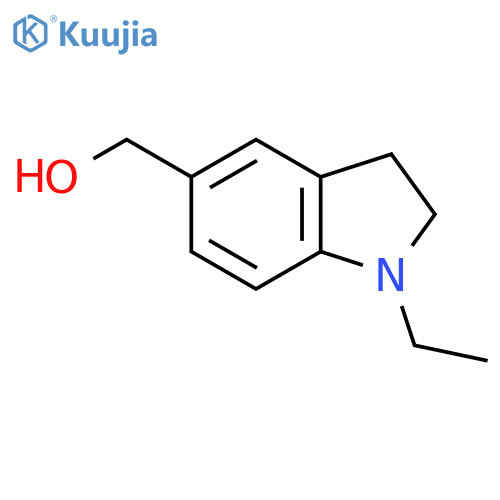 (1-ethyl-2,3-dihydro-1H-indol-5-yl)methanol structure