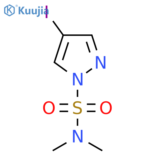 4-iodo-N,N-dimethyl-1H-pyrazole-1-sulfonamide structure