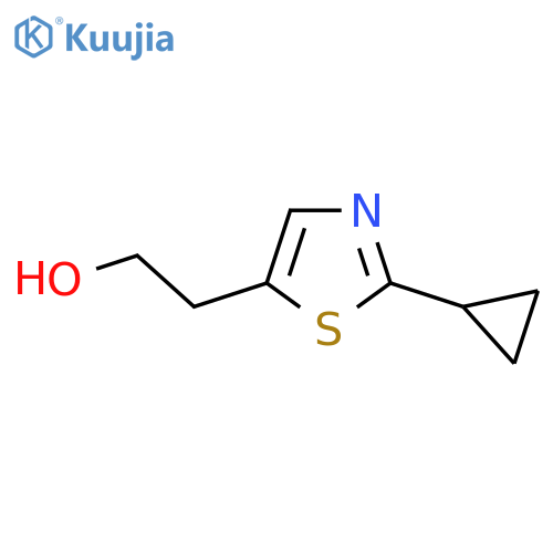 2-(2-Cyclopropyl-1,3-thiazol-5-yl)ethan-1-ol structure