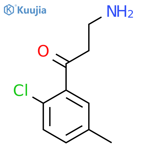 3-amino-1-(2-chloro-5-methylphenyl)propan-1-one structure