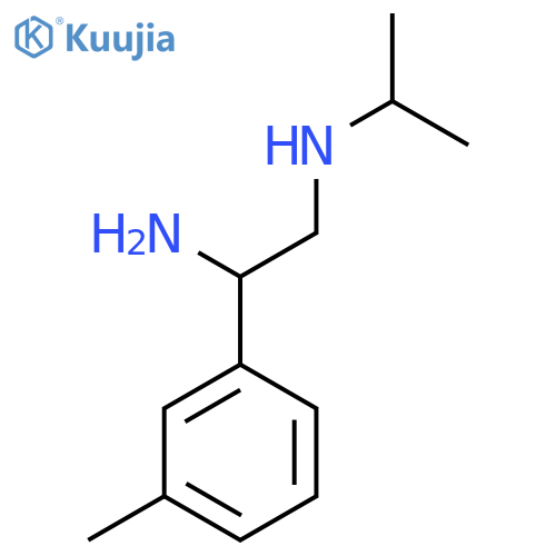 [2-Amino-2-(3-methylphenyl)ethyl](propan-2-yl)amine structure
