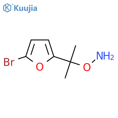 O-2-(5-bromofuran-2-yl)propan-2-ylhydroxylamine structure