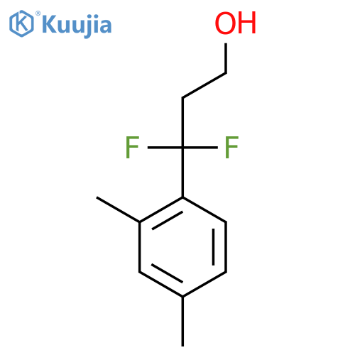 3-(2,4-dimethylphenyl)-3,3-difluoropropan-1-ol structure