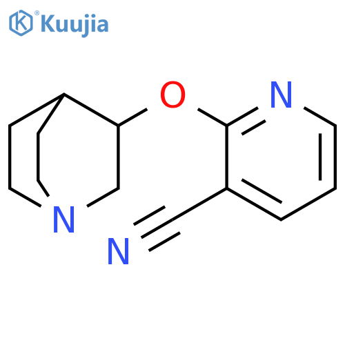 2-{1-azabicyclo[2.2.2]octan-3-yloxy}pyridine-3-carbonitrile structure