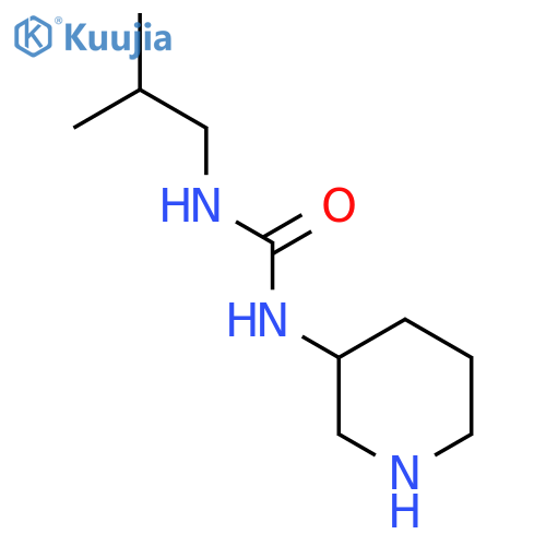 3-(2-Methylpropyl)-1-(piperidin-3-yl)urea structure