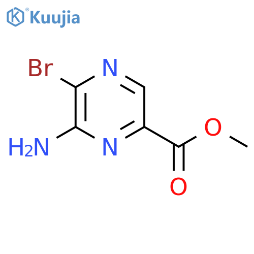 Methyl 6-amino-5-bromopyrazine-2-carboxylate structure