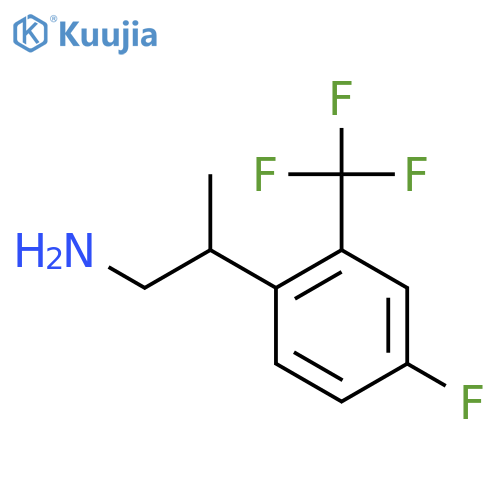 2-4-fluoro-2-(trifluoromethyl)phenylpropan-1-amine structure