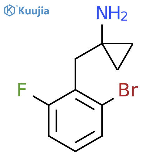 1-(2-bromo-6-fluorophenyl)methylcyclopropan-1-amine structure
