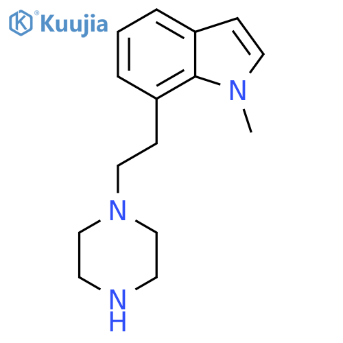 1-methyl-7-2-(piperazin-1-yl)ethyl-1H-indole structure