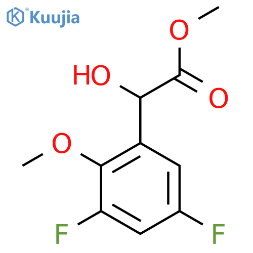 methyl 2-(3,5-difluoro-2-methoxyphenyl)-2-hydroxyacetate structure