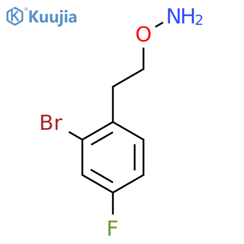 O-2-(2-bromo-4-fluorophenyl)ethylhydroxylamine structure