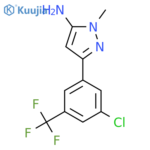 3-3-chloro-5-(trifluoromethyl)phenyl-1-methyl-1H-pyrazol-5-amine structure