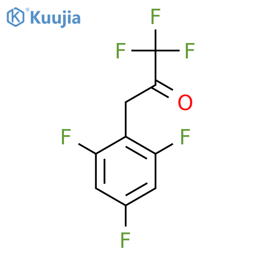 1,1,1-trifluoro-3-(2,4,6-trifluorophenyl)propan-2-one structure