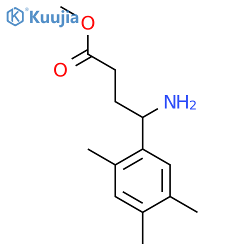 methyl 4-amino-4-(2,4,5-trimethylphenyl)butanoate structure