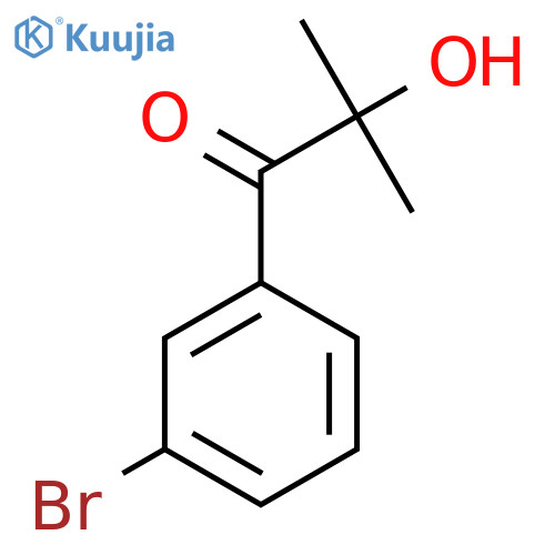 1-(3-Bromophenyl)-2-hydroxy-2-methylpropan-1-one structure