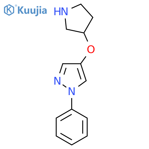 1-phenyl-4-(pyrrolidin-3-yloxy)-1H-pyrazole structure