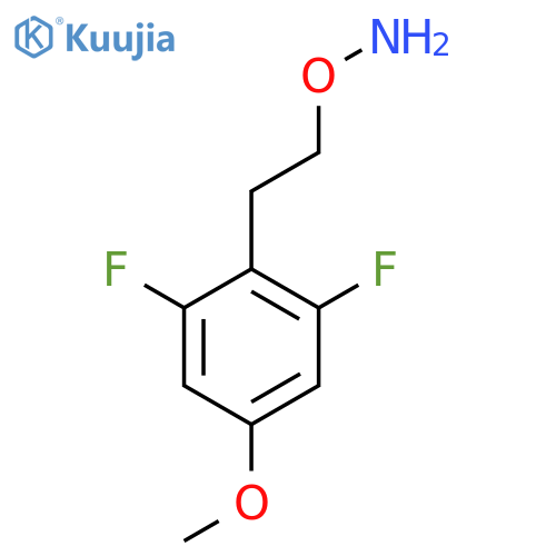 O-2-(2,6-difluoro-4-methoxyphenyl)ethylhydroxylamine structure