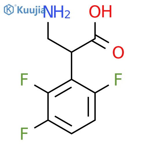 3-amino-2-(2,3,6-trifluorophenyl)propanoic acid structure