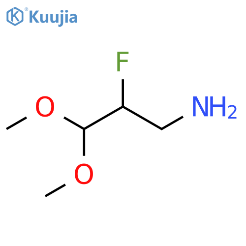 2-fluoro-3,3-dimethoxypropan-1-amine structure