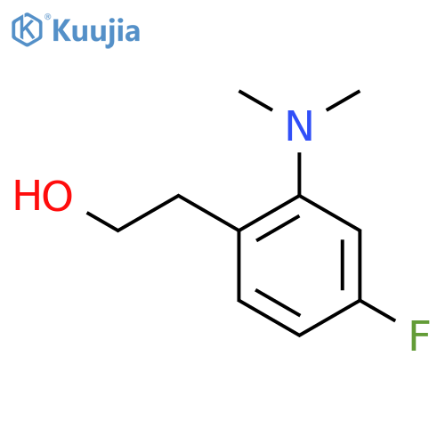 2-2-(dimethylamino)-4-fluorophenylethan-1-ol structure