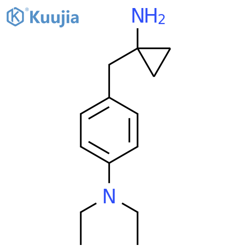 4-(1-aminocyclopropyl)methyl-N,N-diethylaniline structure