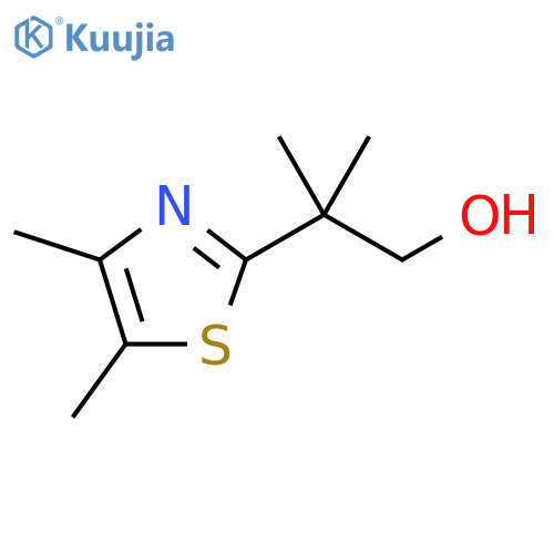 2-(dimethyl-1,3-thiazol-2-yl)-2-methylpropan-1-ol structure