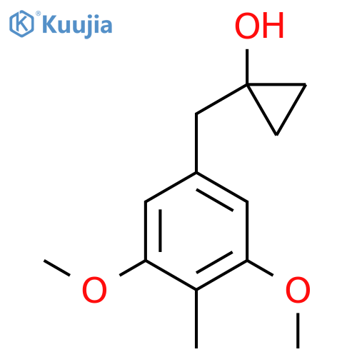 1-(3,5-dimethoxy-4-methylphenyl)methylcyclopropan-1-ol structure
