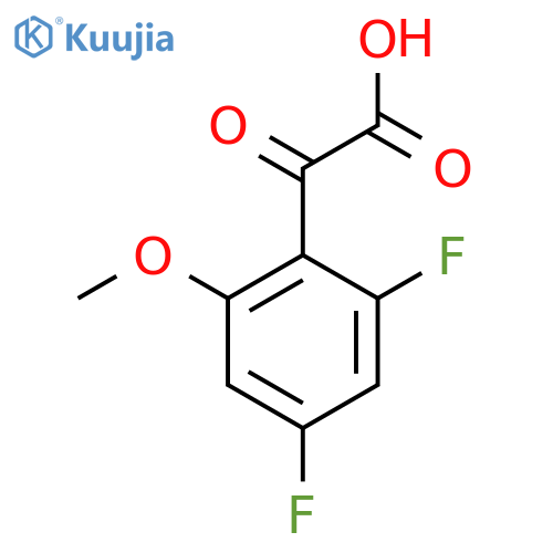 2-(2,4-difluoro-6-methoxyphenyl)-2-oxoacetic acid structure