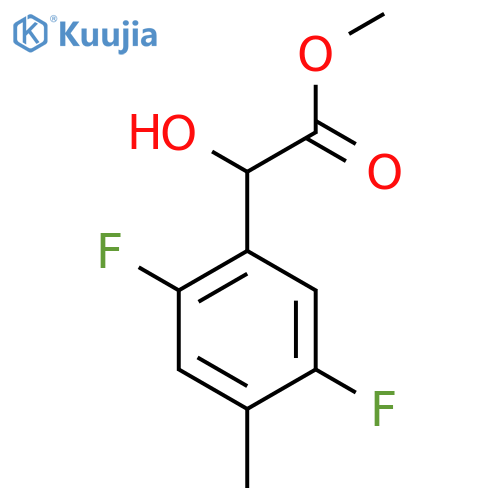 methyl 2-(2,5-difluoro-4-methylphenyl)-2-hydroxyacetate structure
