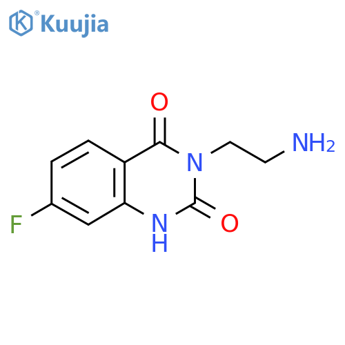 3-(2-Aminoethyl)-7-fluoroquinazoline-2,4(1H,3H)-dione structure
