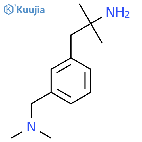 1-{3-(dimethylamino)methylphenyl}-2-methylpropan-2-amine structure