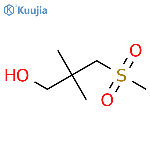3-methanesulfonyl-2,2-dimethylpropan-1-ol structure