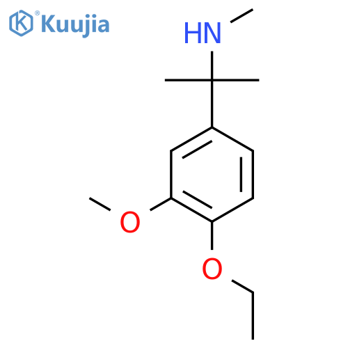 2-(4-ethoxy-3-methoxyphenyl)propan-2-yl(methyl)amine structure