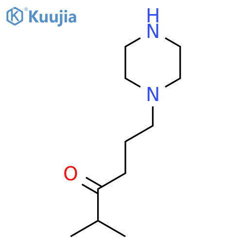 2-Methyl-6-(piperazin-1-yl)hexan-3-one structure