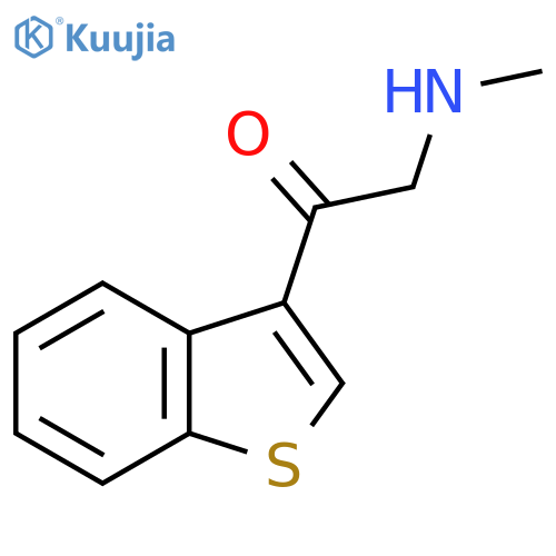 1-(1-benzothiophen-3-yl)-2-(methylamino)ethan-1-one structure