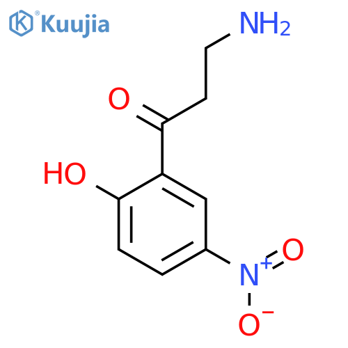 3-amino-1-(2-hydroxy-5-nitrophenyl)propan-1-one structure