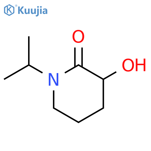 2-Piperidinone, 3-hydroxy-1-(1-methylethyl)- structure
