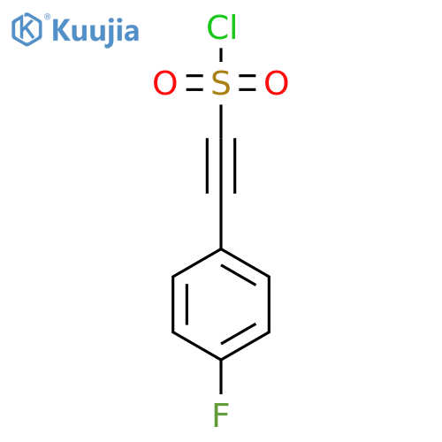 (4-Fluorophenyl)ethynesulfonyl chloride structure